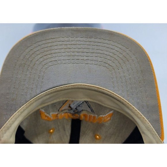 Vintage 90s Pittsburgh Penguins #1 Apparel Snapback Hat Big Spell Out NHL USA - Picture 11 of 12